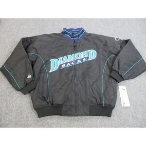 VINTAGE Arizona Diamondbacks Jacket‎ Mens XL MLB Baseball Majestic Authentic